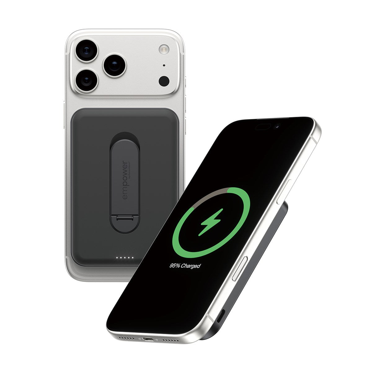 empower by PanzerGlass® empower Bank m. Spin Stand | 5000mAh | Space Black